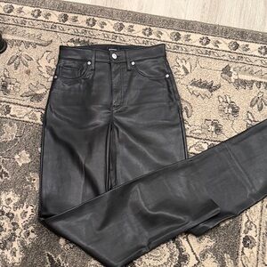 Black Express faux leather pants - sz 2